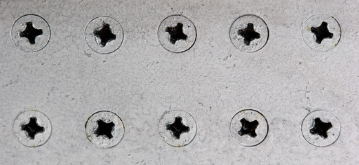silver airplane rivets