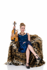 Attractive violinist