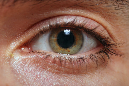 A man's eye closeup