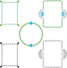 3 Air element decorative borders