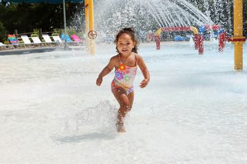 Young girl at a waterpark © soupstock