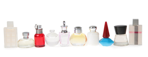 flasks with perfume