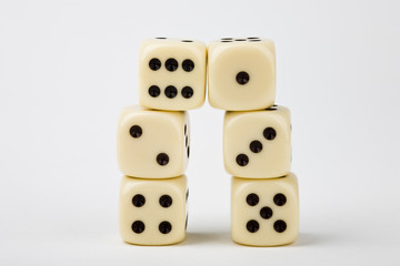 Dice towering