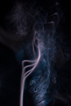 Colored smoke wisps