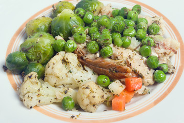 Fish with vegetable