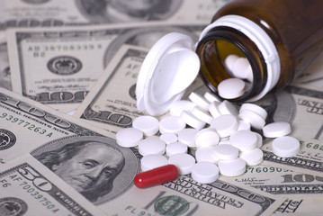 Money and pills.