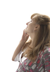 Obraz premium Telephone conversation