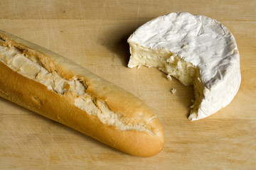 Baguette and cheese