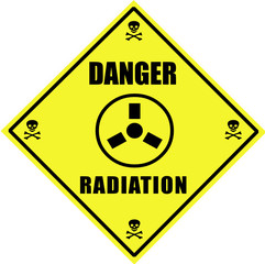 Panneau "Danger - Radiation"