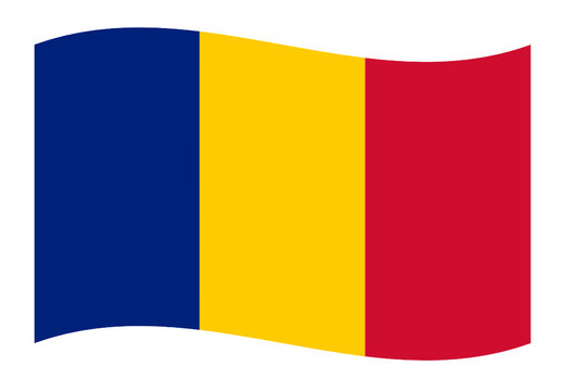 rumänien fahne welle