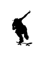 skateboarder silhouette