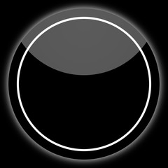 black aqua button on black background