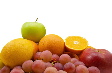 fruits and graoes isolated