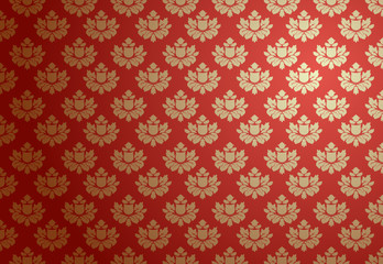 Gold and red glamour pattern 