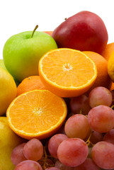Naklejka na ściany i meble fruits and grapes