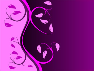 Magenta Floral Background
