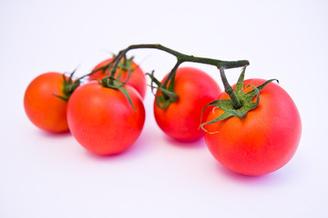 a close-up of fresh tomatoes