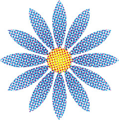 Halftone Flower