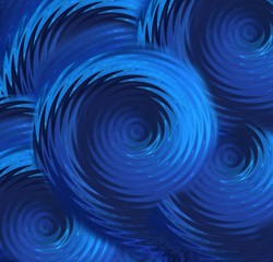 Blue wavy abstract