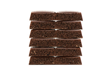 Black porous chocolate