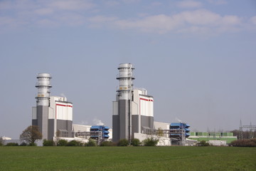 Gas- und Dampfturbinenkraftwerk Trianel am Standort Hamm-Uentrop in Nordrhein-Westfalen
