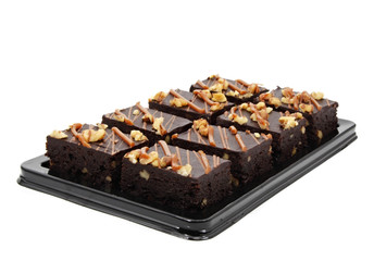 brownies isolated on white