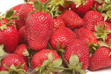 Close up of fresh strawberries background