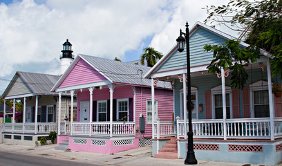 Key West Cottages - obrazy, fototapety, plakaty