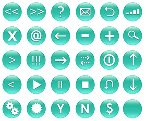 Icon Button Set For Navigation