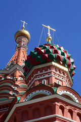 Cupola. The Pokrovsky Cathedral (St. Basil's Cathedral) on Red S