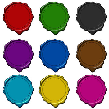 Wax seal colored collection