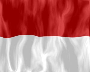 monaco drapeau froissé crumpled flag