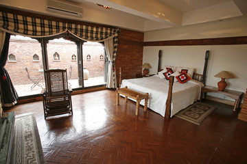 luxury bedroom in 5 star hotel