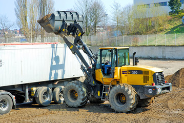 Frontlader in Aktion