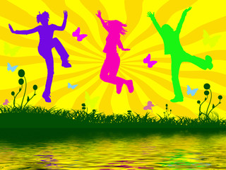 jumping people 