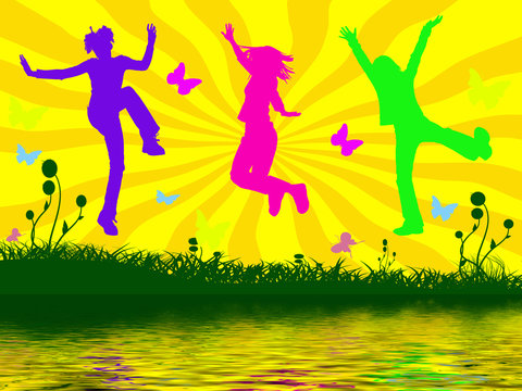 jumping people 