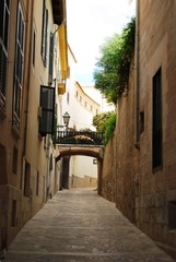 Fototapeta premium Historic street of Palma