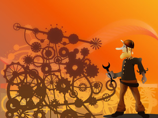 Industrial background