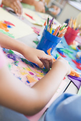 Detail of elementary school art class © Monkey Business
