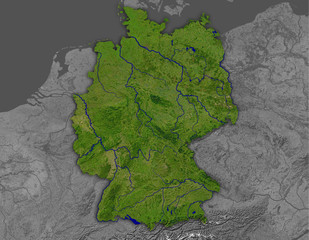 Deutschland 3D Satelit