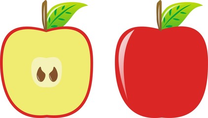 red apple
