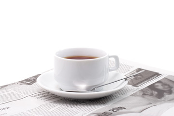 Tea and newspaper