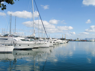 Port Alcudia, Mallorca with luxury boats