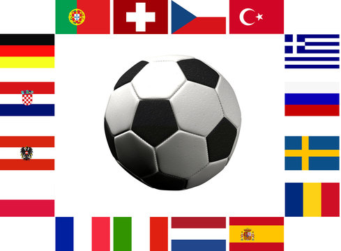 Flaggen der Fußball EM2008