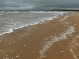 Oléron, l'océan temps gris