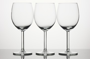 Three wineglsses