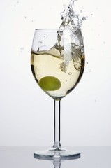 White wine splash