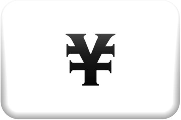 Obraz premium Yen Sign Button