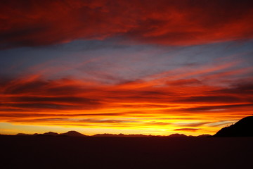 Fototapeta premium Ciel embrasé