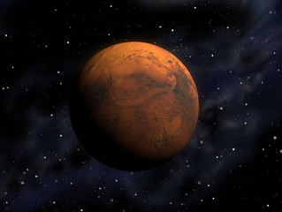Illustration of redplanet mars 